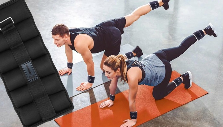 Obciążenia na rzep na przeguby nogi ręce ciężarki 2x 3kg neoprenowe