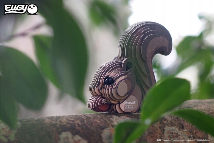 Wiewiórka Eugy. Eko Układanka Puzzle 3D