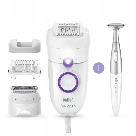 Depilator Braun SE5-825 +trymer do bikini +golarka