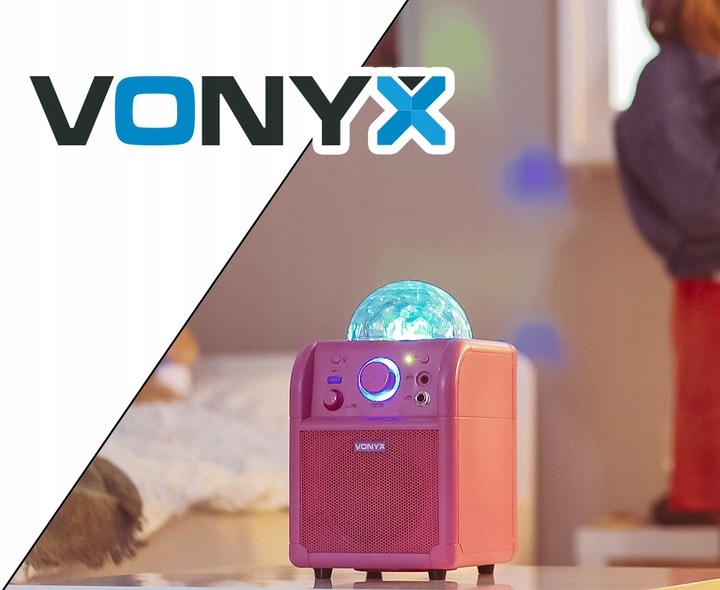 GŁOŚNIK BLUETOOTH LED RGB 50W+ MIKROFON KARAOKE