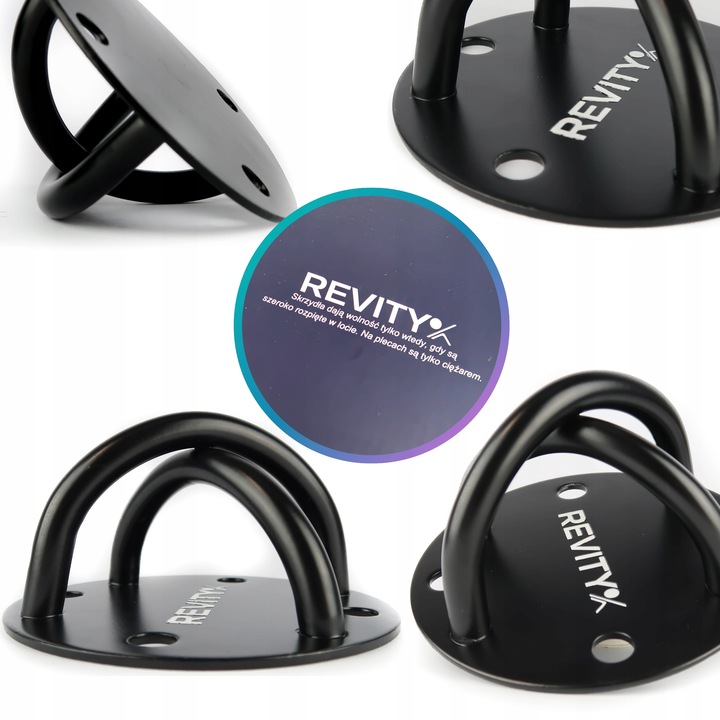 HAK MOCOWANIE SUFITOWE STALOWY UCHWYT DO MONTAŻU PASÓW TRX HUŚTAWKI WORKA