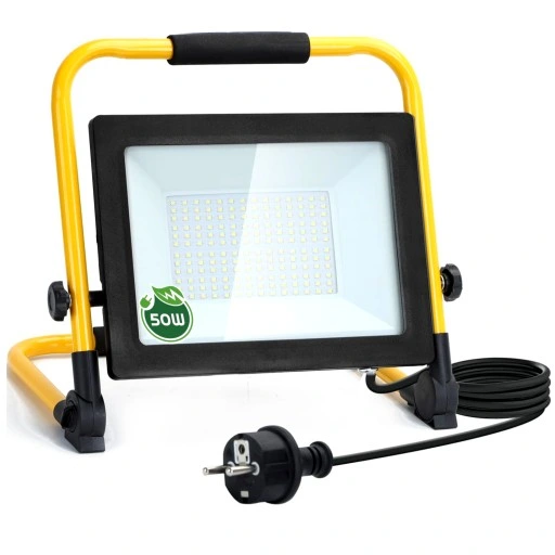 HALOGEN LED 50W Roboczy Budowlany IP65 z Uchwytem