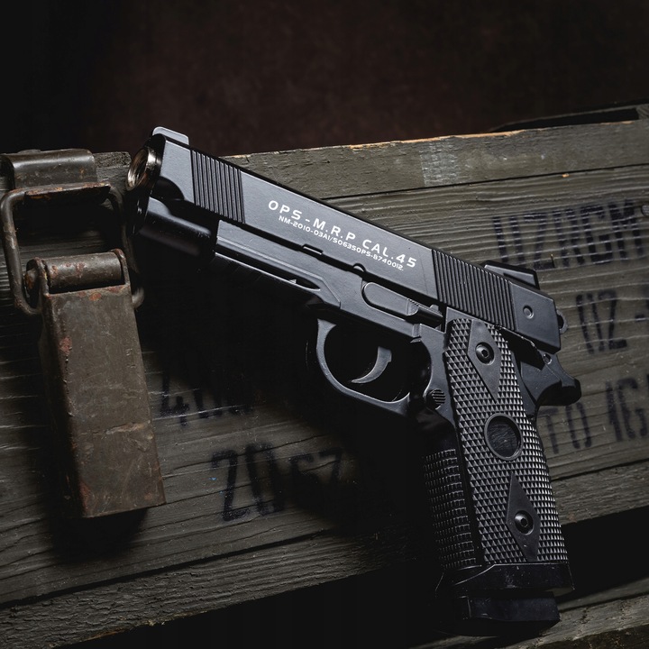 PISTOLET METALOWY NA KULKI COLT ASG IMITACJA BRONI NA KULKI 6MM REPLIKA