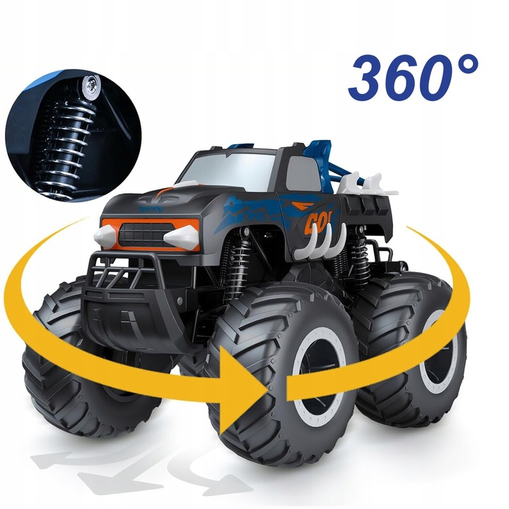 SAMOCHÓD ZDALNIE STEROWANY 1:16 4WD RC MONSTER TRUCK OFF-ROAD Z PILOT