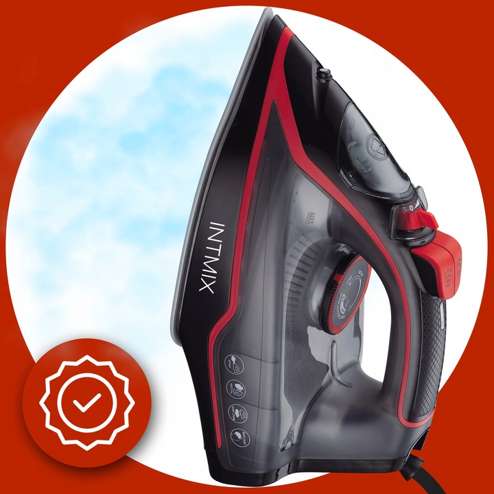 MOCNE ŻELAZKO PAROWE CERAMICZNE STRAŻAK 3000W 9w1 INNOWACJA ANTI-DRIP