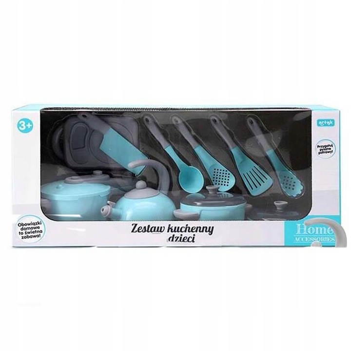 Zestaw Kuchenny dla Dzieci Zabawa w Gotowanie HOME ACCESSORIES 11 EL.