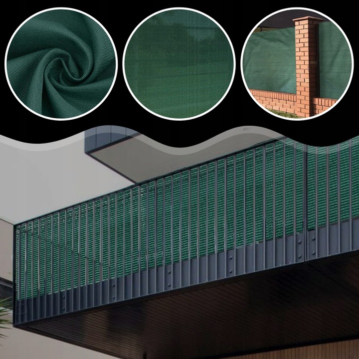 SIATKA CIENIUJĄCA 1,5x10m MASKUJĄCA 62% OSŁONA MATA NA OGRODZENIE PŁOT +UV