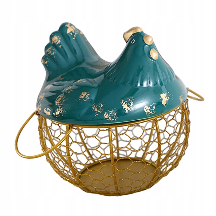 Kosz na jajka Metalowy pojemnik na jajka kurze Spiżarnia o dużej pojemności