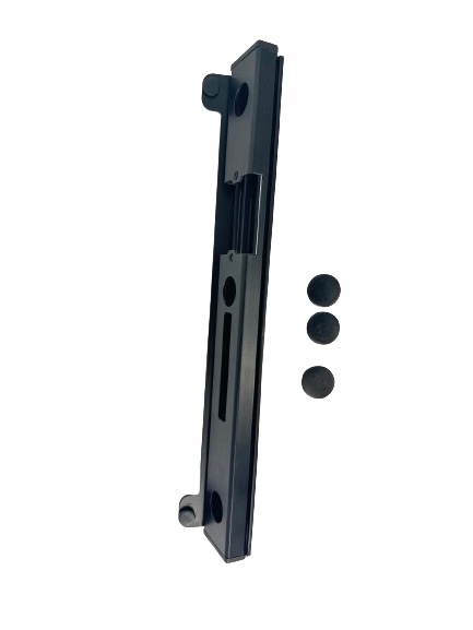 Kaseta elektrozaczepu niska kolor czarny RAL9005 do bramki furtki drzwi