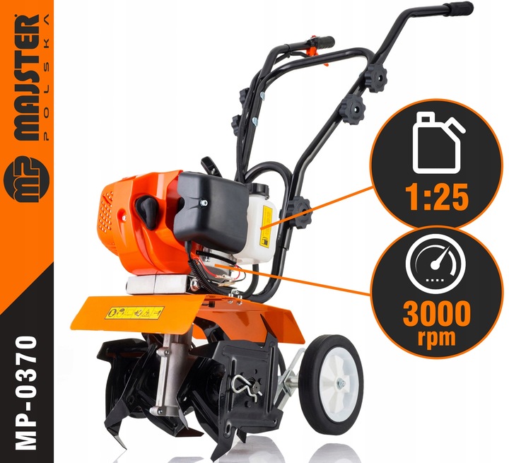 GLEBOGRYZARKA Spalinowa KULTYWATOR do gleby ziemi 30cm z REGULACJĄ MP0370