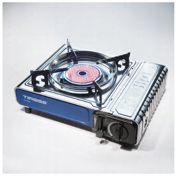 KUCHENKA TURYSTYCZNA TIROSS TS-266 SREBRNA 1650 W