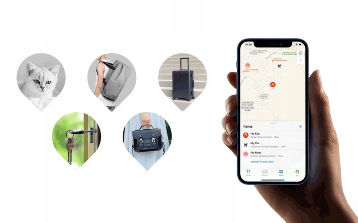 4 Lokalizator GPS MiTag Bluetooth iOS MiLi + Etui Brelok Znajdź Lokalizacja
