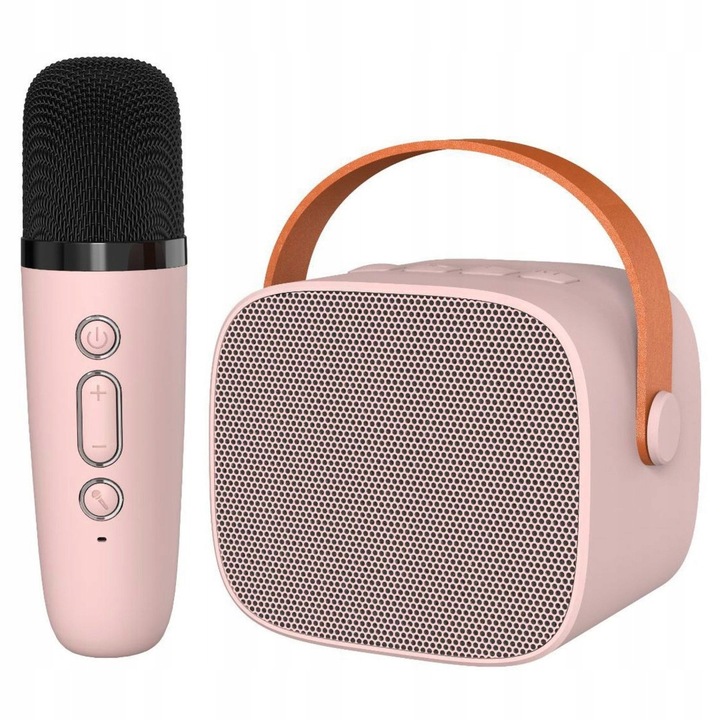 ZESTAW DO KARAOKE BEZPRZEWODOWY MINI GŁOŚNIK BLUETOOTH MIKROFON DLA DZIECI