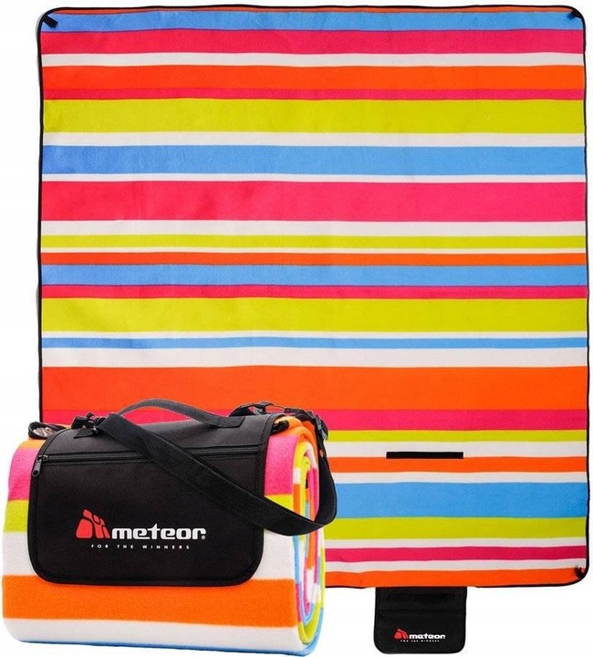 Koc Na Plażę Piknik Do Ogrodu Polarowy 200x180 cm