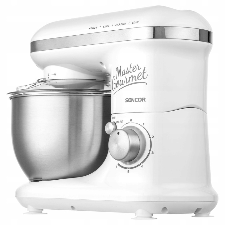 Robot kuchenny planetarny mikser Sencor 3620WH 600W 4l nierdzewna misa