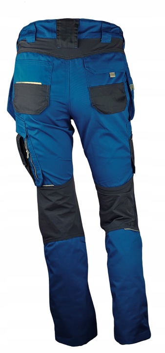 Spodnie ROBOCZE męskie BHP MOCNE ochronne ELASTYCZNE MONTERSKIE ODBLASKOWE