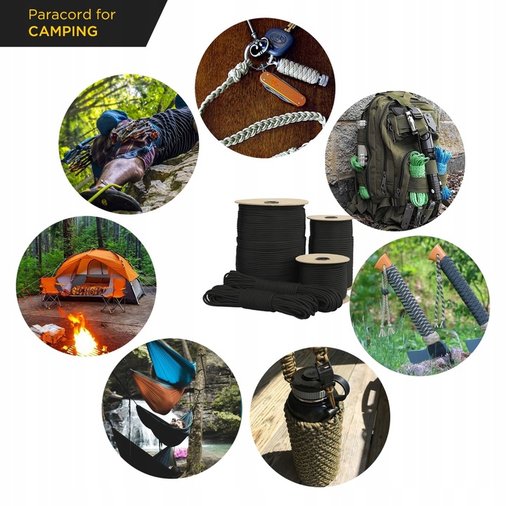 Linka EDCX 4mm Paracord 550 - (Tan, 30 m)