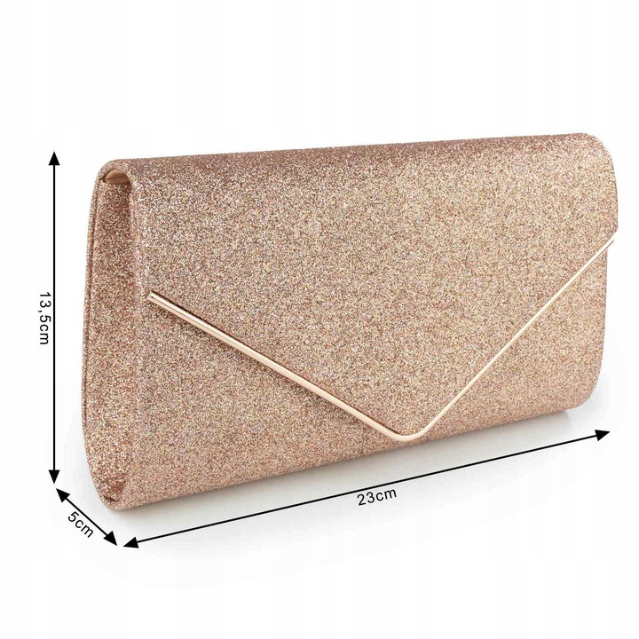 TOREBKA WIECZOROWA damska KOPERTÓWKA WIZYTOWA elegancka BROKAT