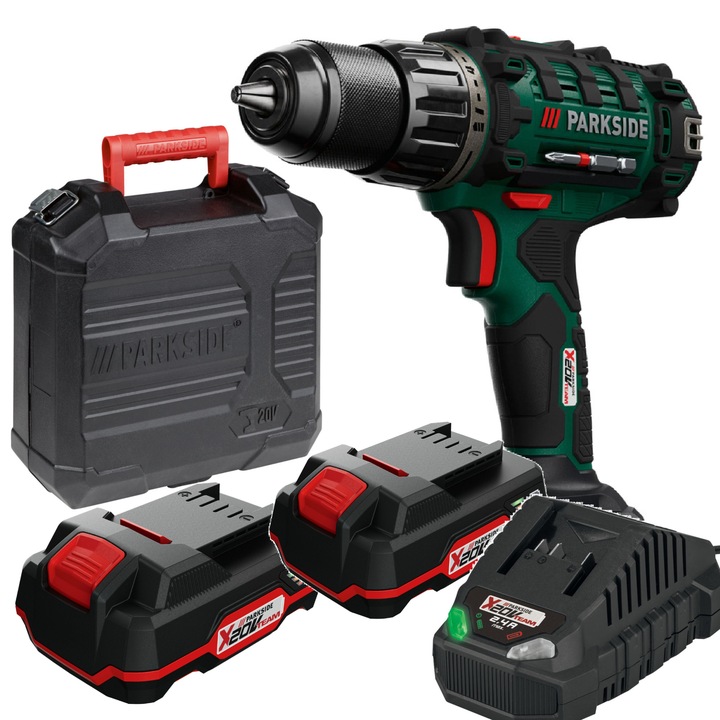 Wkrętarka PARKSIDE NOWY MODEL X20V 2 x akumulator 2Ah + ładowarka 2,4A NOWA