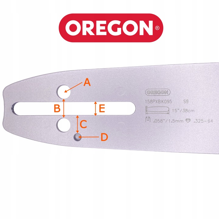 PROWADNICA OREGON K095 15 ,325 1,5MM 64OG DO HUSQVARNA MAKITA + 2X ŁAŃCUCH