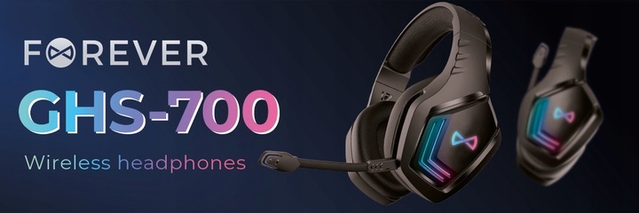 Słuchawki GHS-700 Bezprzewodowe Gamingowe Mikrofon