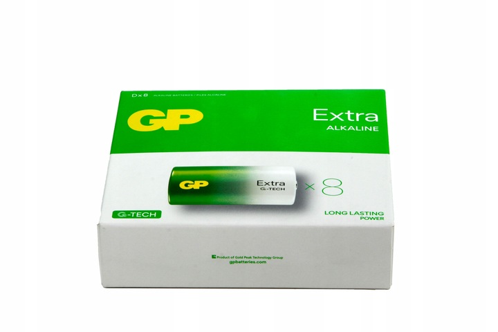 8x Bateria alkaliczna LR20 D GP EXTRA G-TECH
