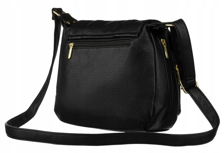 Torebka Rovicky ze skóry ekologicznej z klapką na klips magnetyczny damska