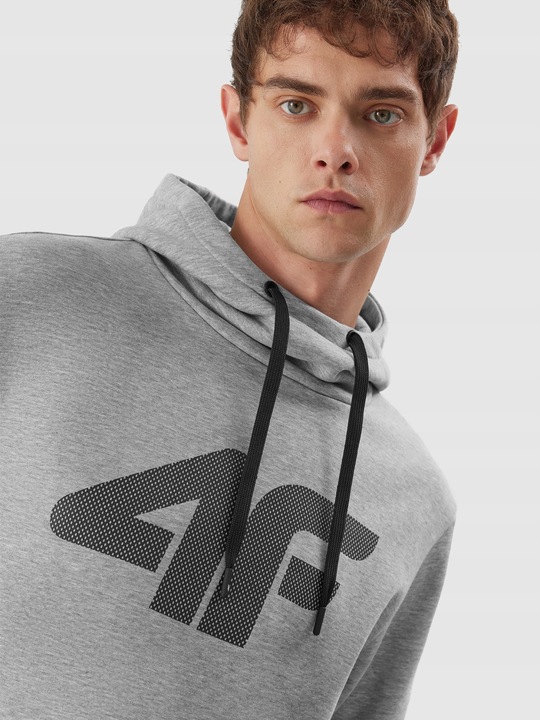 4F BLUZA MĘSKA DRESOWA SPORTOWA Z KAPTUREM BASIC