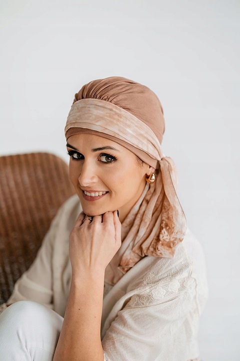 Turban HALIMA B21 + CH42 Turbany Chusta Czapka