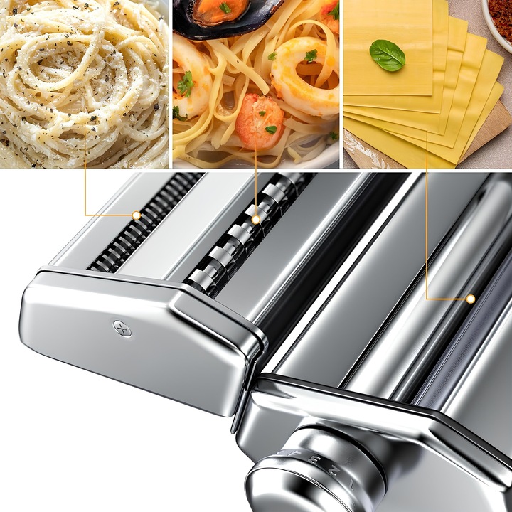 MASZYNKA DO MAKARONU I CIASTA RĘCZNA KRAJARKA KRAJALNICA STAL NIERDZEWNA XL