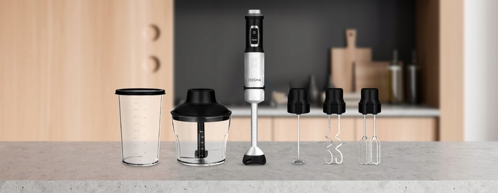 MOCNY WIELOFUNKCYJNY BLENDER MIKSER RĘCZNY 5w1 TYTANOWE OSTRZE temp do 140°