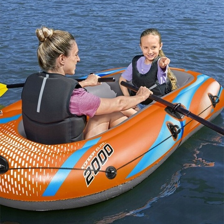 Ponton Dmuchany 2os.KONDOR Elite 2000 zestaw POMPKA WIOSŁA Bestawy 61141