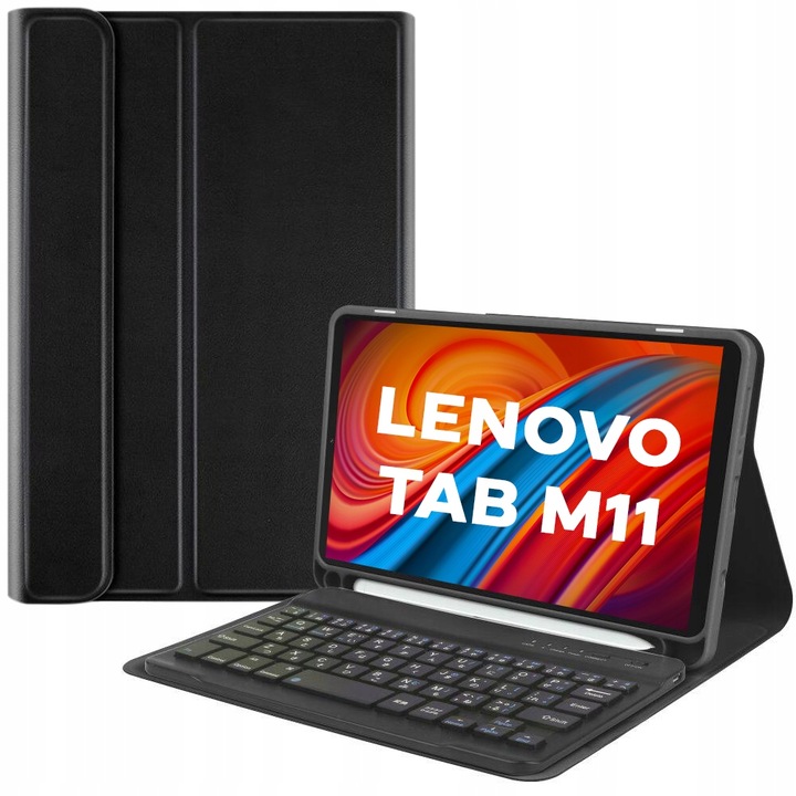 ETUI I KLAWIATURA BLUETOOTH DO LENOVO TAB M11 11" TB330FU TB330XU CZARNY