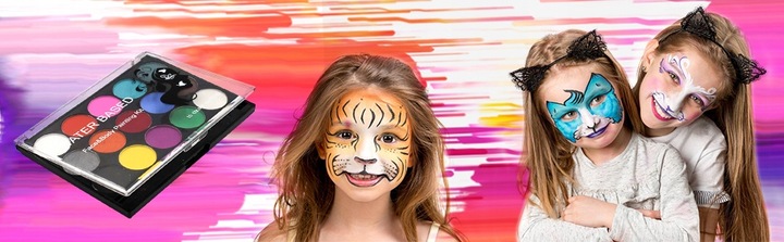 ZESTAW FARB DO MALOWANIA TWARZY CIALA DLA DZIECI