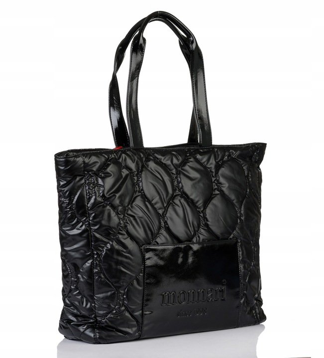 TOREBKA Damska MONNARI Duża Torba SHOPPER BAG Pojemna LOGO Premium Pikowana