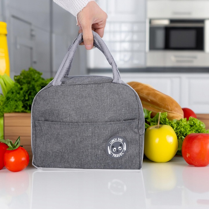 TORBA TERMICZNA śniadaniowa do pracy na jedzenie lunch torebka plażowa