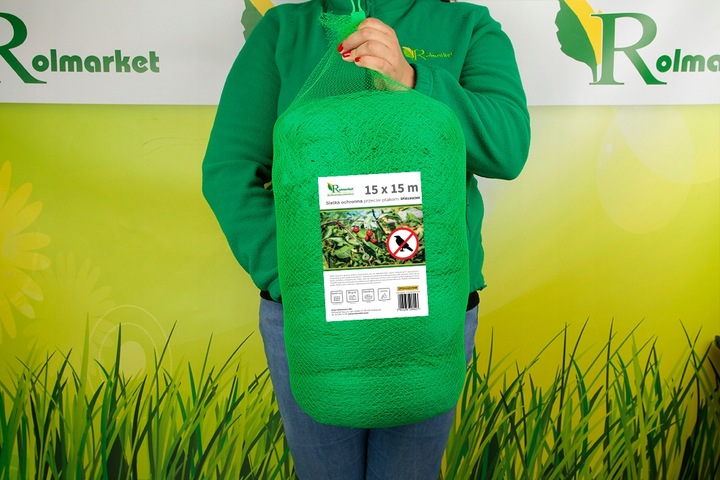 Siatka ochronna na oczko wodne basen liście 15x15m +KOTWY przeciw liściom