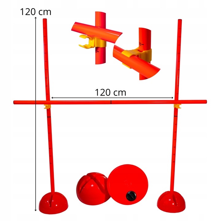 3x PRZESZKODA HOBBY HORSE DO SKAKANIA KOŃ NA KIJU Płotek Treningowy 120 CM