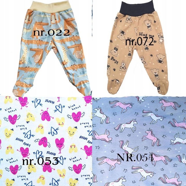 Półśpiochy półśpioszki 100% bawełna POLSKIE 62 cm