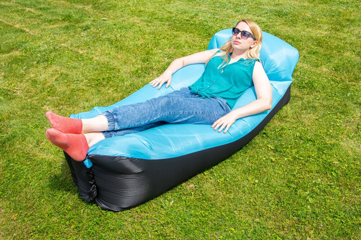 LAZY BAG Air Sofa DMUCHANA Leżak Materac Fotel Materiał Ripstop ZAGŁÓWEK