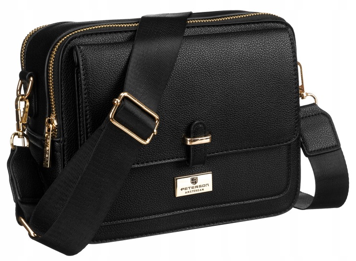 Listonoszka damska Peterson torebka na ramię z paskiem ze skóry eko modna