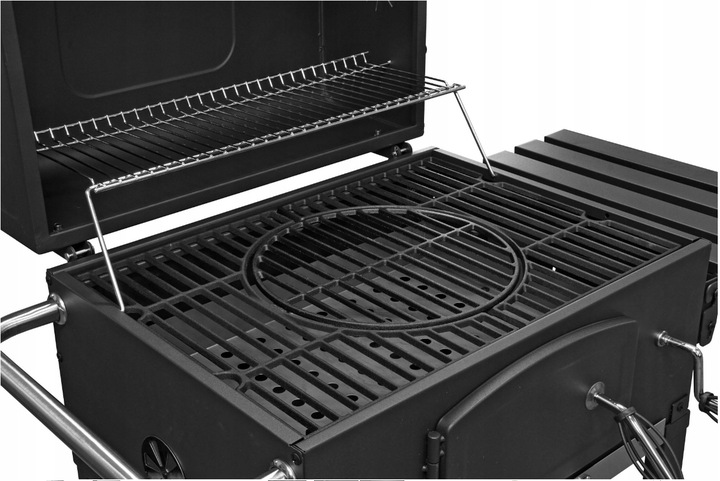 GRILL WĘGLOWY ŻELIWNY ACTIVA ANGULAR 4w1 GRATISY RUSZT ŻELIWNY DUŻY