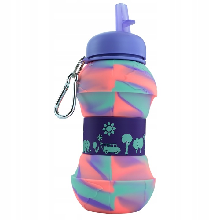 MERKAN Bidon Do Szkoły Butelka Na Wodę Dla Dziecka W Kształcie Piłki 550 ml