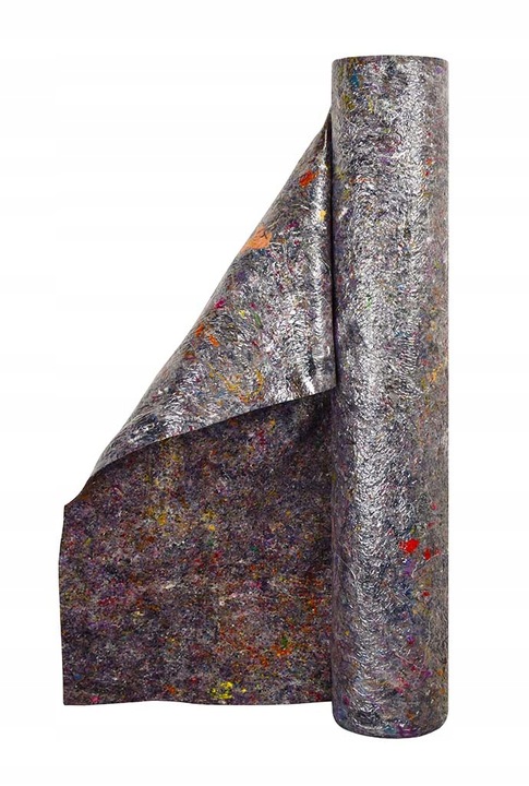 MATA MALARSKA Ochronna FILCOWA Z FOLIĄ 1 x 25 mb FILC Budowlany Folia ROLKA