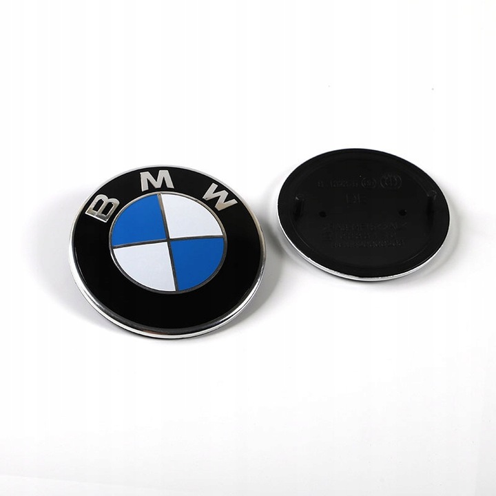 EMBLEMAT ZNACZEK LOGO BMW NA MASKĘ TYŁ PRZÓD 82MM E30E34E38E39E46E60E61X3X5