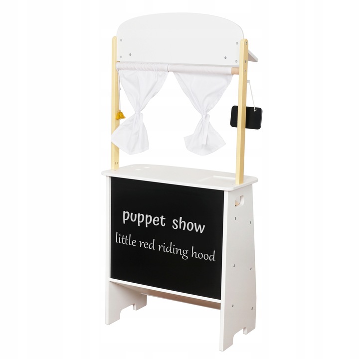 DREWNIANY STRAGAN TEATRZYK MINI MARKET SKLEP WARZYWNIAK Z AKCESORIAMI