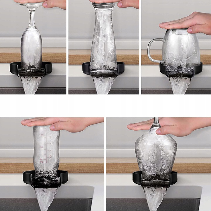 AUTOMATYCZNA MYJKA DO SZKLANEK KUBKÓW BUTELEK PŁUCZKA DO ZLEWU + GRATISY