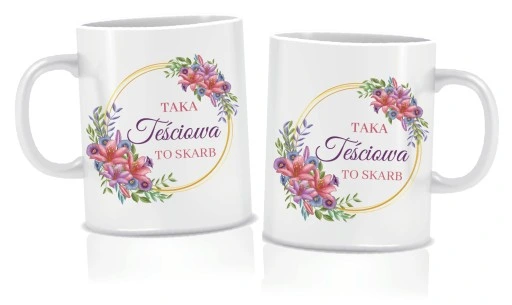 Kubek TEŚCIOWEJ na prezent 330ml + kartonik