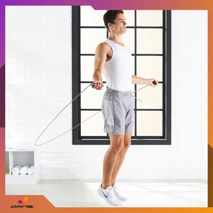 Zestaw do ćwiczeń w domu siłowych roller skakanka mata ekspander ściski 7w1