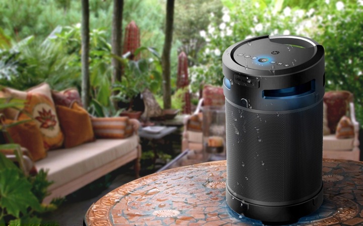 GŁOŚNIK BLUETOOTH PRZENOŚNY MANTA XBASS 360 100W TWS USB MP3 WODOODPRONY